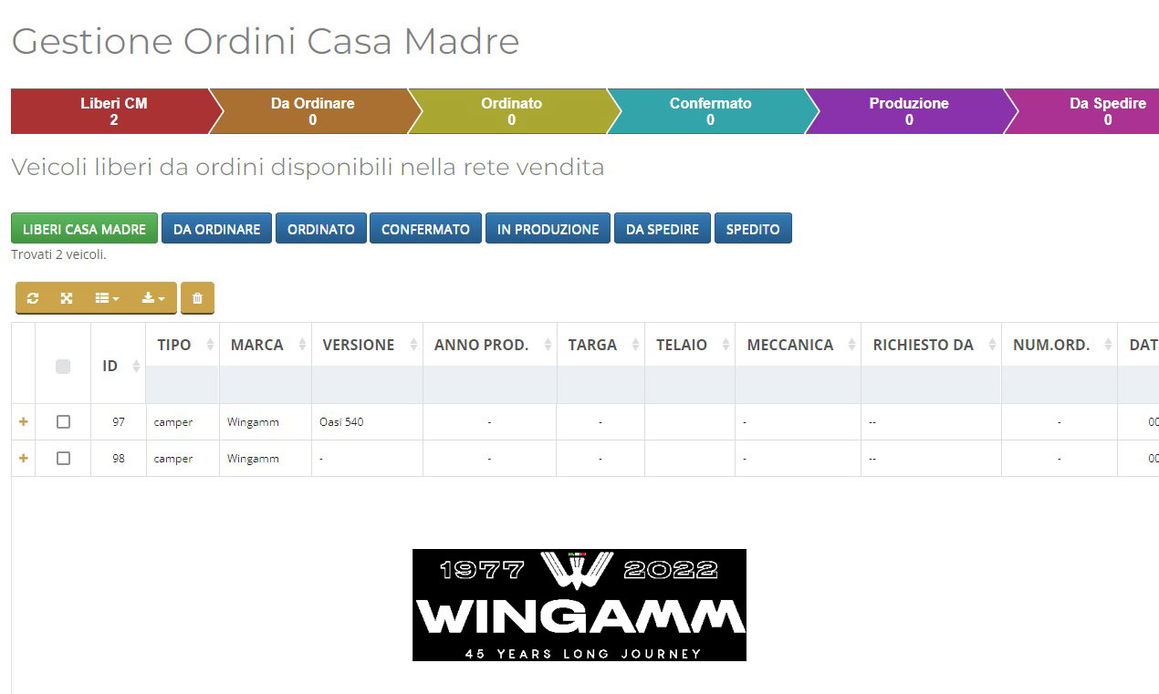 ordini wingamm digicamp